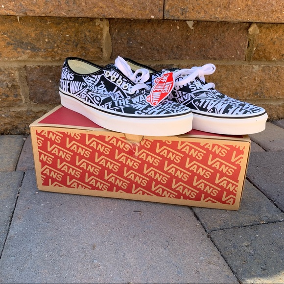 vans otw repeat authentic red & white shoes